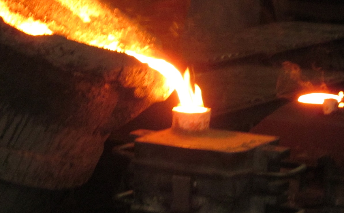 Bronze tables made for a London private members' club